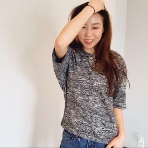 DKNY Black & white top